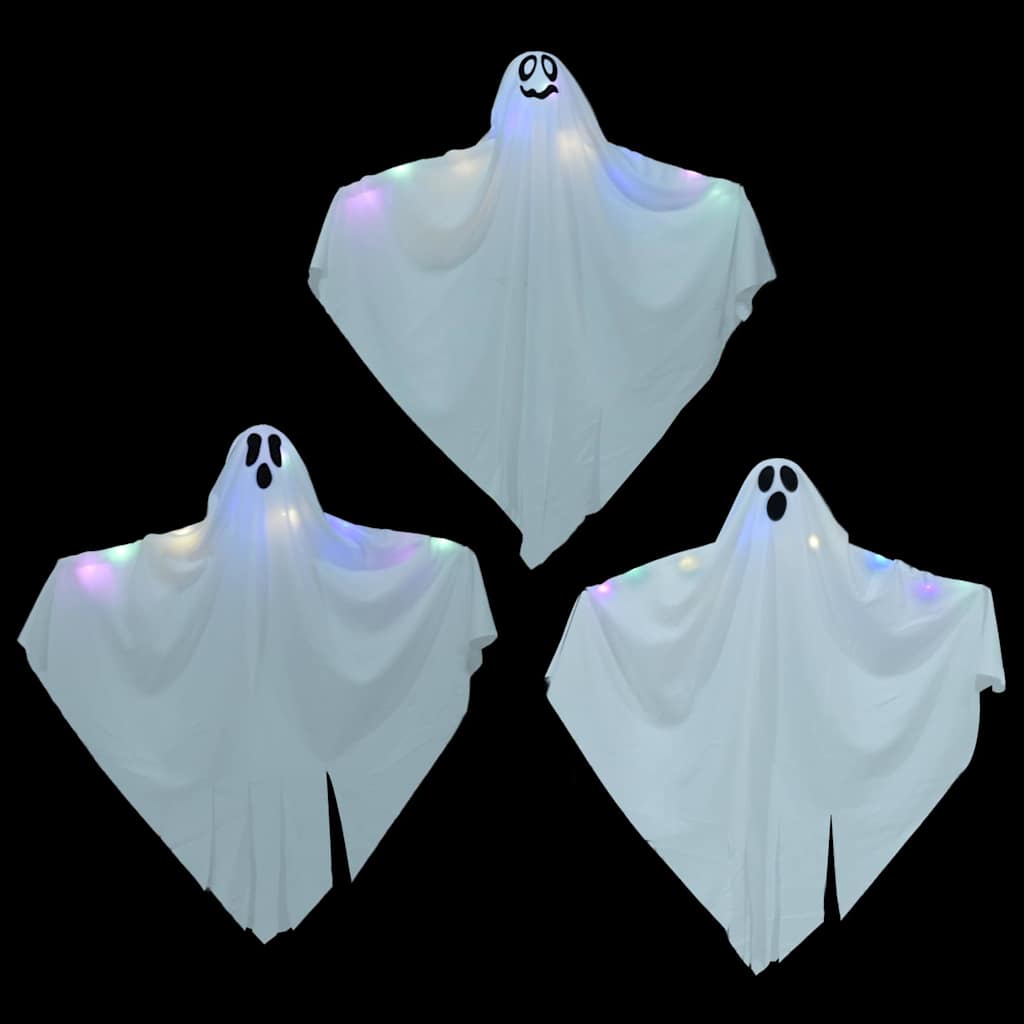 Halloween Hanging Ghost 3 pcs White 52 x 62 cm Polyester