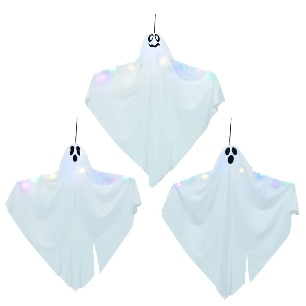 Halloween Hanging Ghost 3 pcs White 52 x 62 cm Polyester