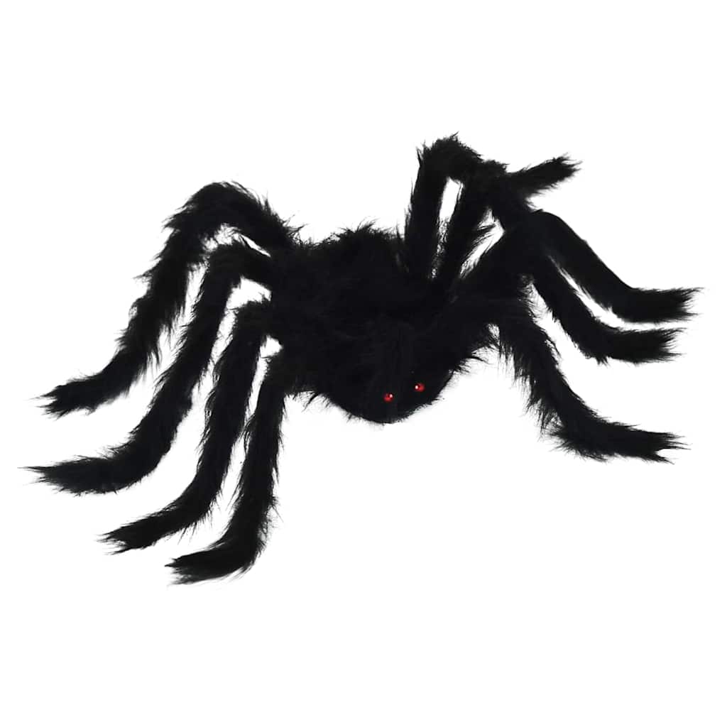 Halloween Spider Decoration 6 pcs Black 75 cm