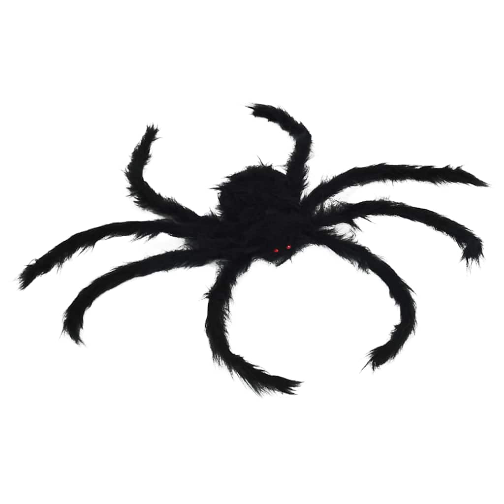Halloween Spider Decoration 6 pcs Black 75 cm