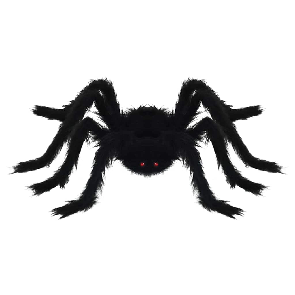 Halloween Spider Decoration 6 pcs Black 75 cm