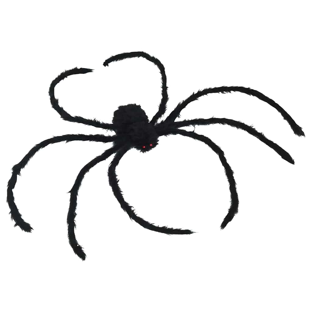 Halloween Spider Decoration with Webs 4 pcs Black and white