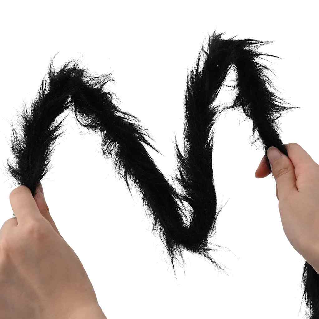 Halloween Spider Decoration with Webs 4 pcs Black and white