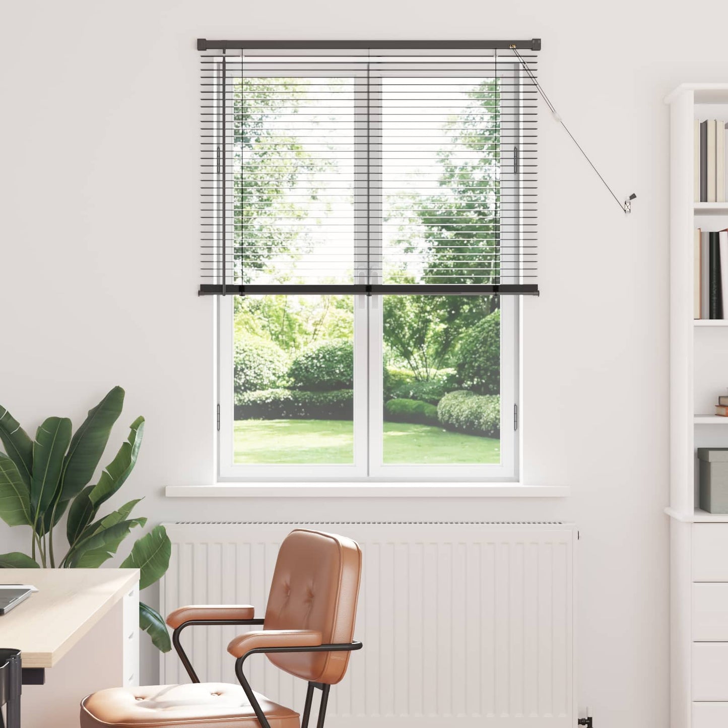 Venetian Blind Silver Grey 150 x 100 cm PVC