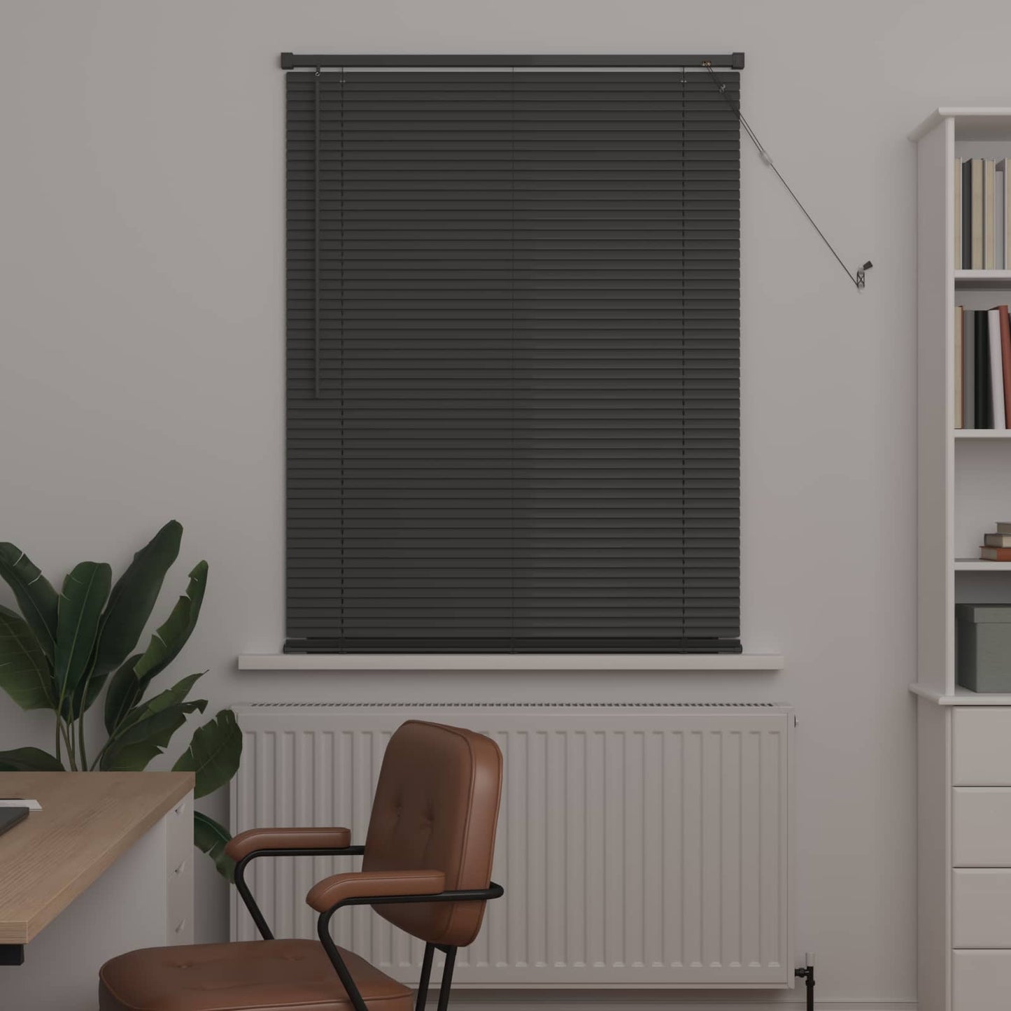 Venetian Blind Silver Grey 150 x 100 cm PVC