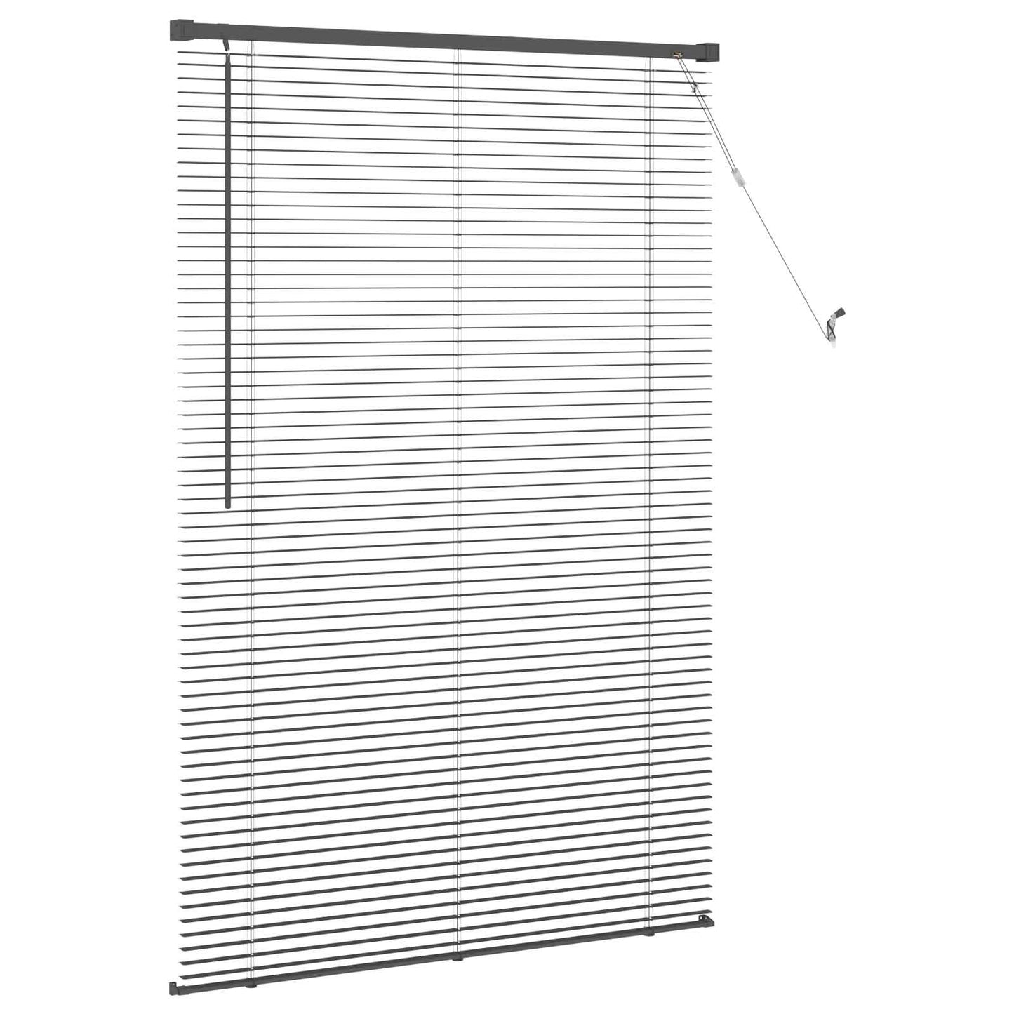 Venetian Blind Silver Grey 150 x 100 cm PVC