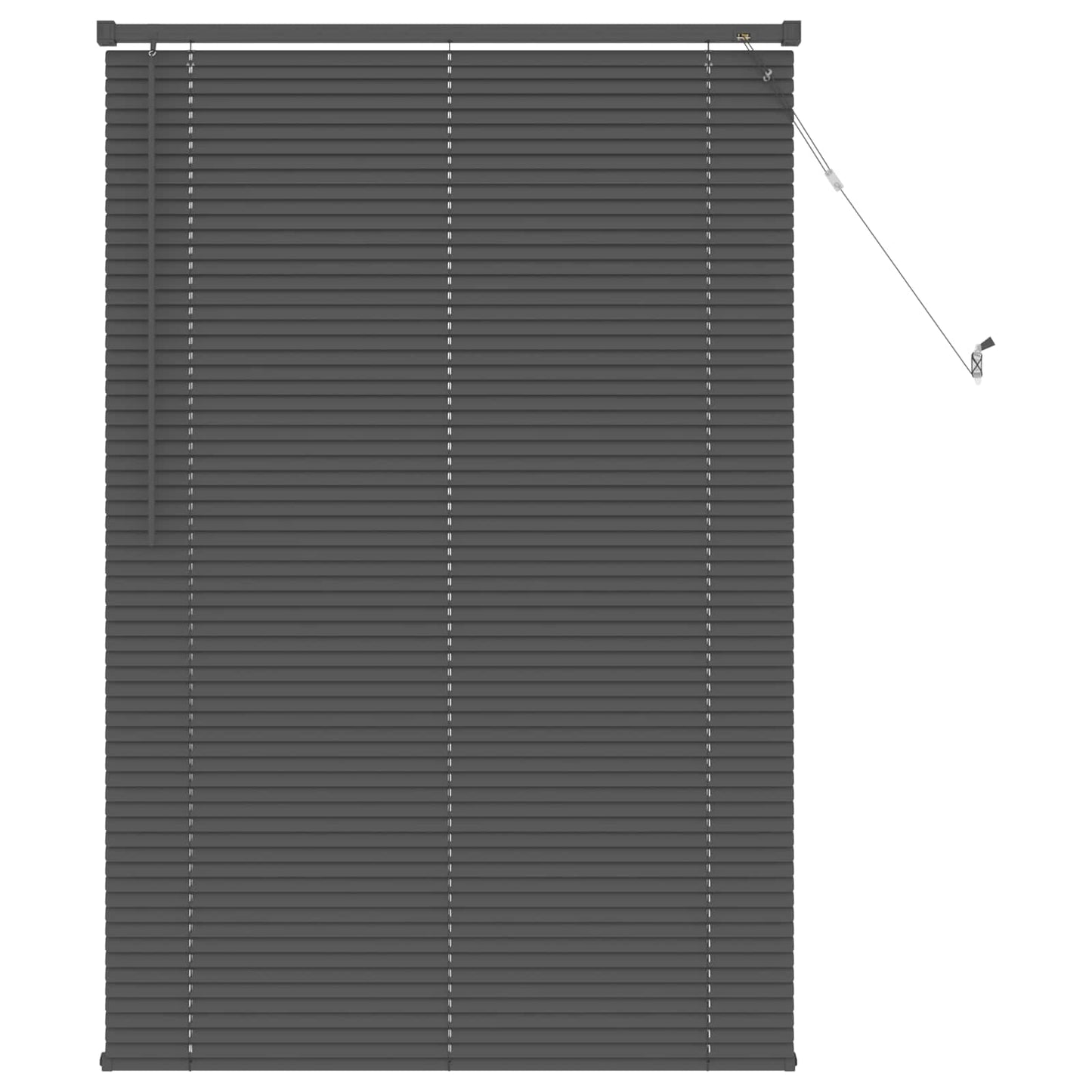 Venetian Blind Silver Grey 150 x 100 cm PVC