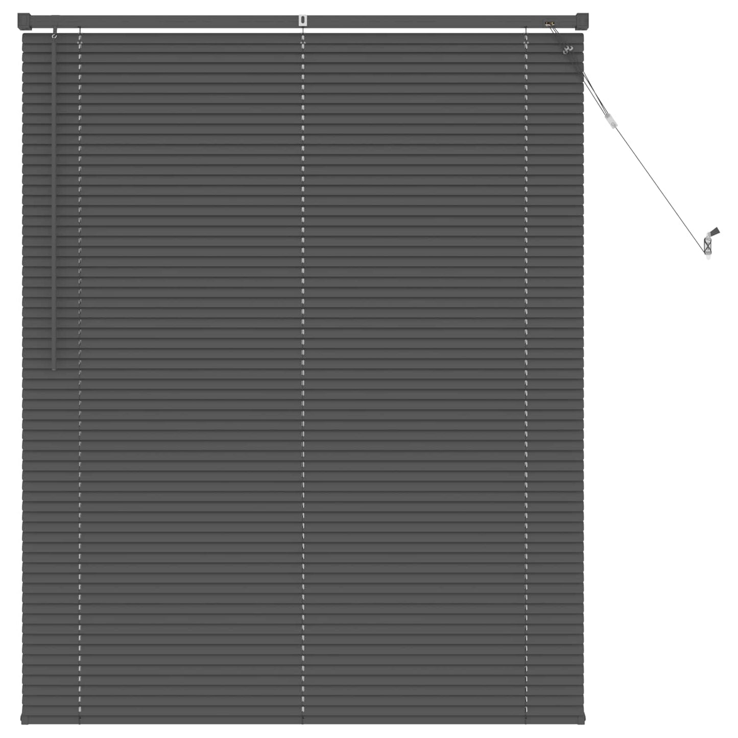 Venetian Blind Silver Grey 150 x 120 cm 25 mm PVC