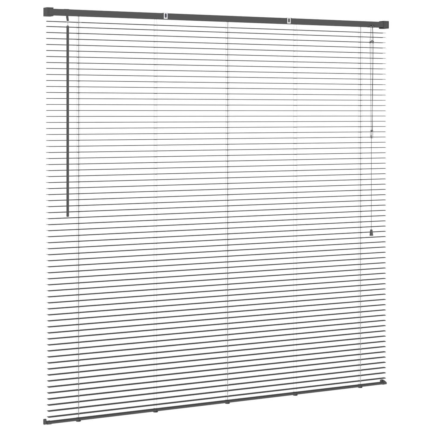 Venetian Blind Silver Grey 150 x 160 cm PVC