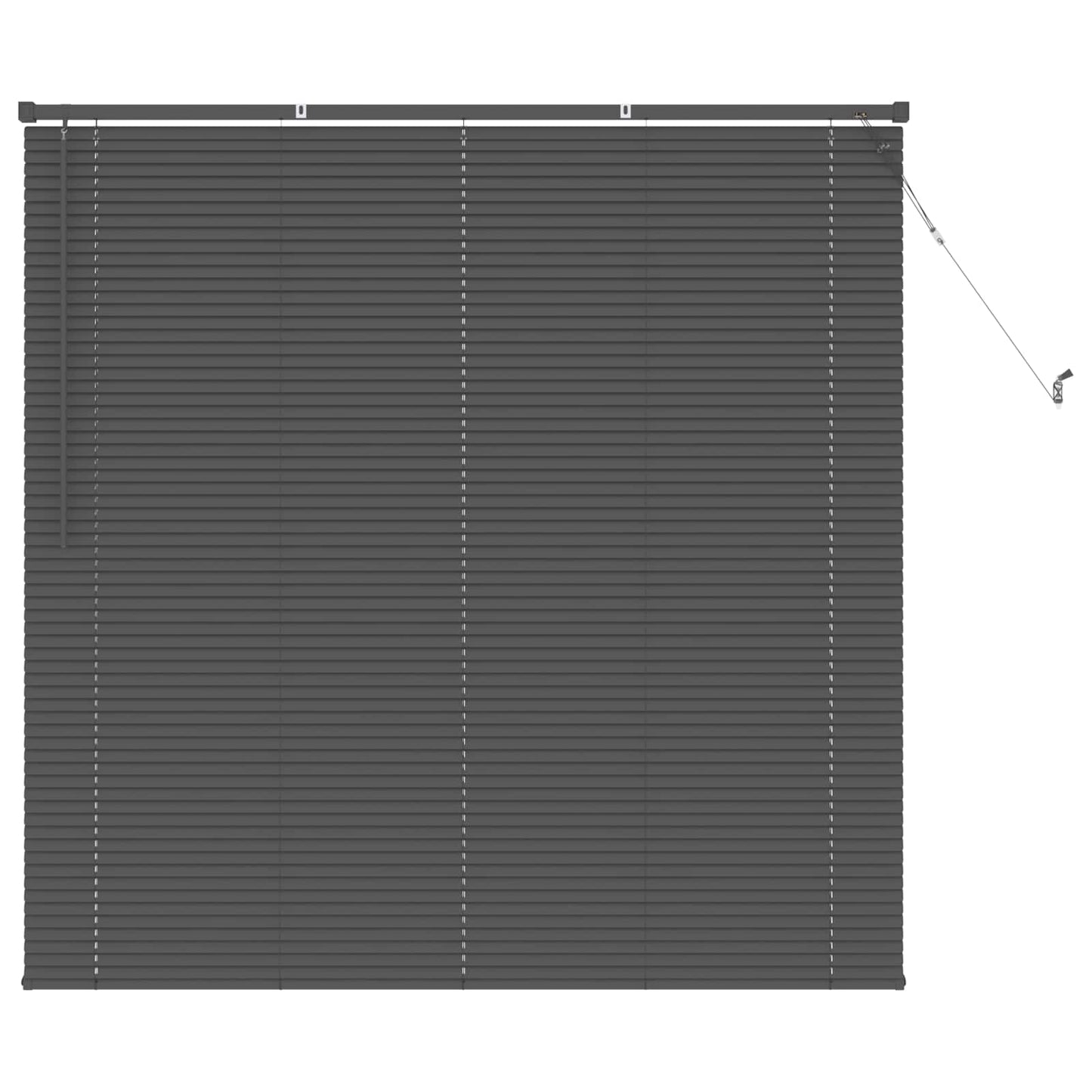 Venetian Blind Silver Grey 150 x 160 cm PVC