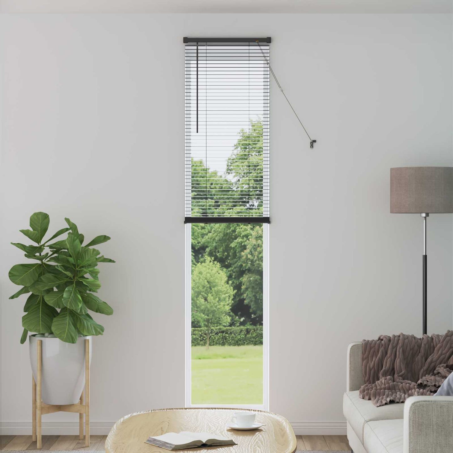 Venetian Blind Silver Grey 213 x 50 cm PVC