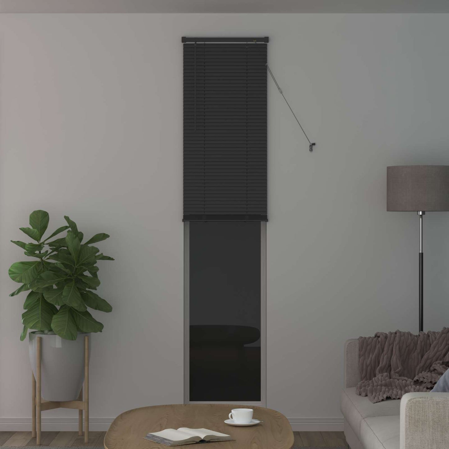 Venetian Blind Silver Grey 213 x 50 cm PVC