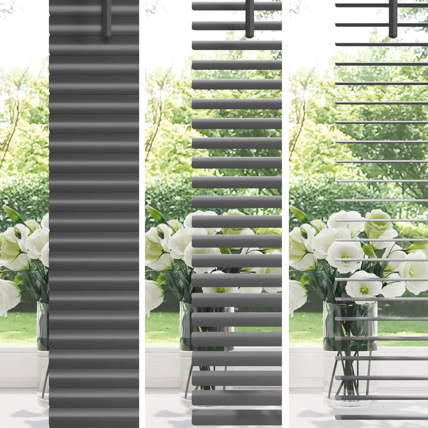 Venetian Blind Silver Grey 213 x 50 cm PVC