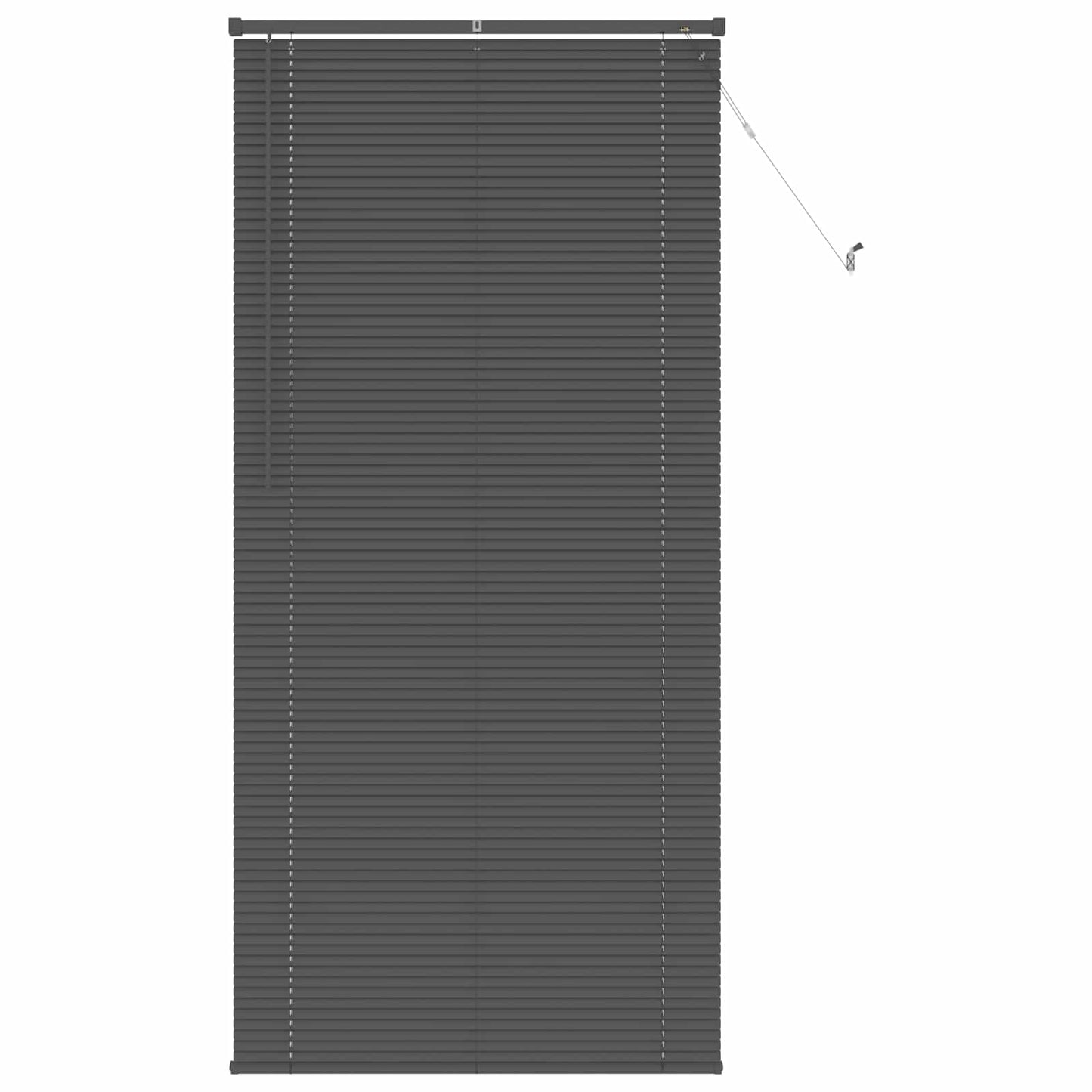 Venetian Blind Silver Grey 213 x 70 cm 25 mm PVC