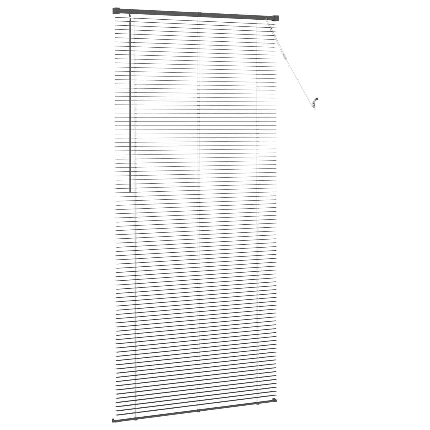 Venetian Blind Silver Grey 213 x 100 cm 25 mm PVC