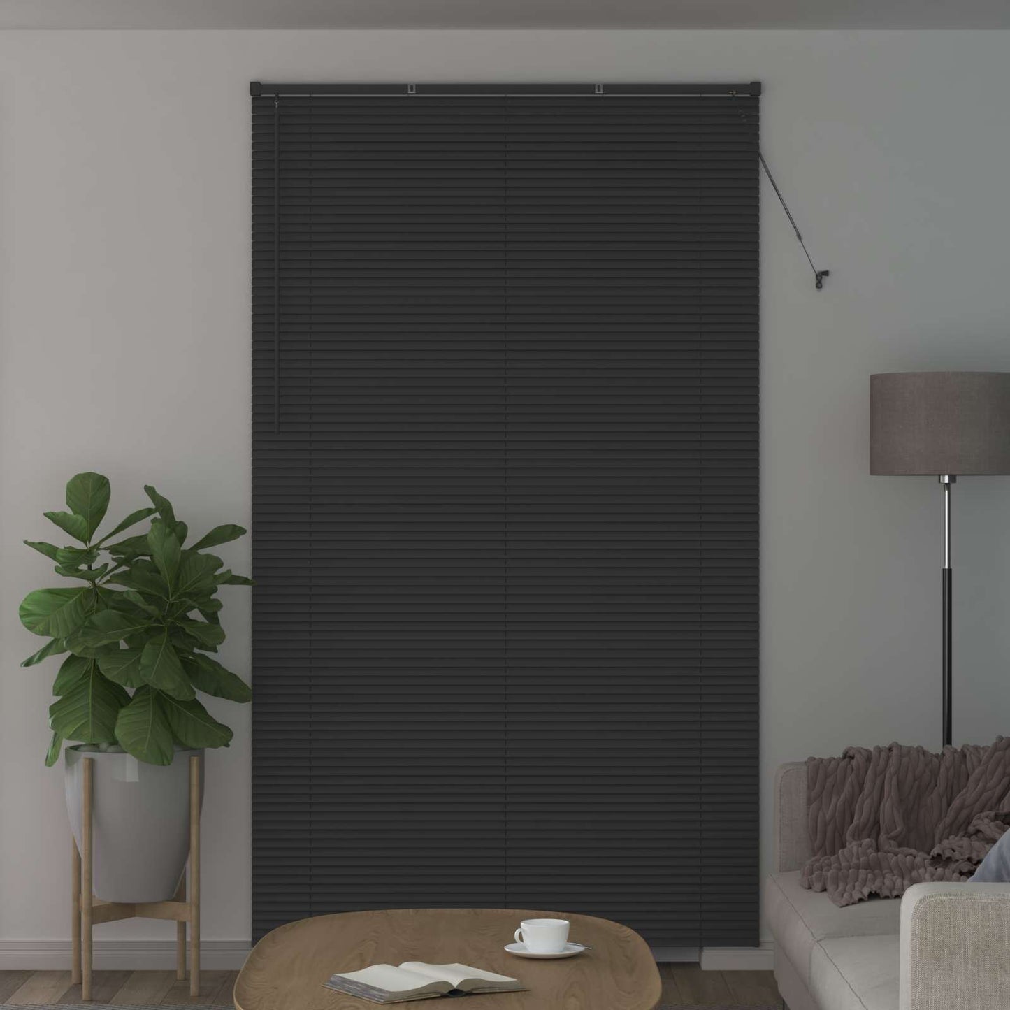 Venetian Blind Silver Grey 213 x 130 cm PVC