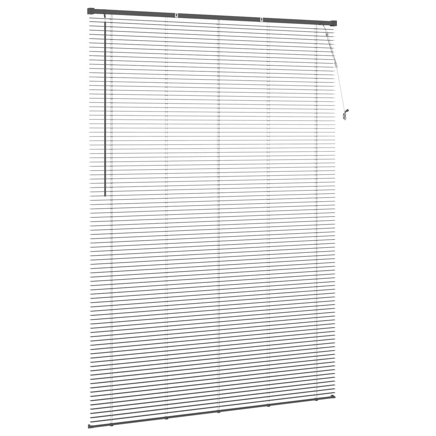 Venetian Blind Silver Grey 213 x 130 cm PVC
