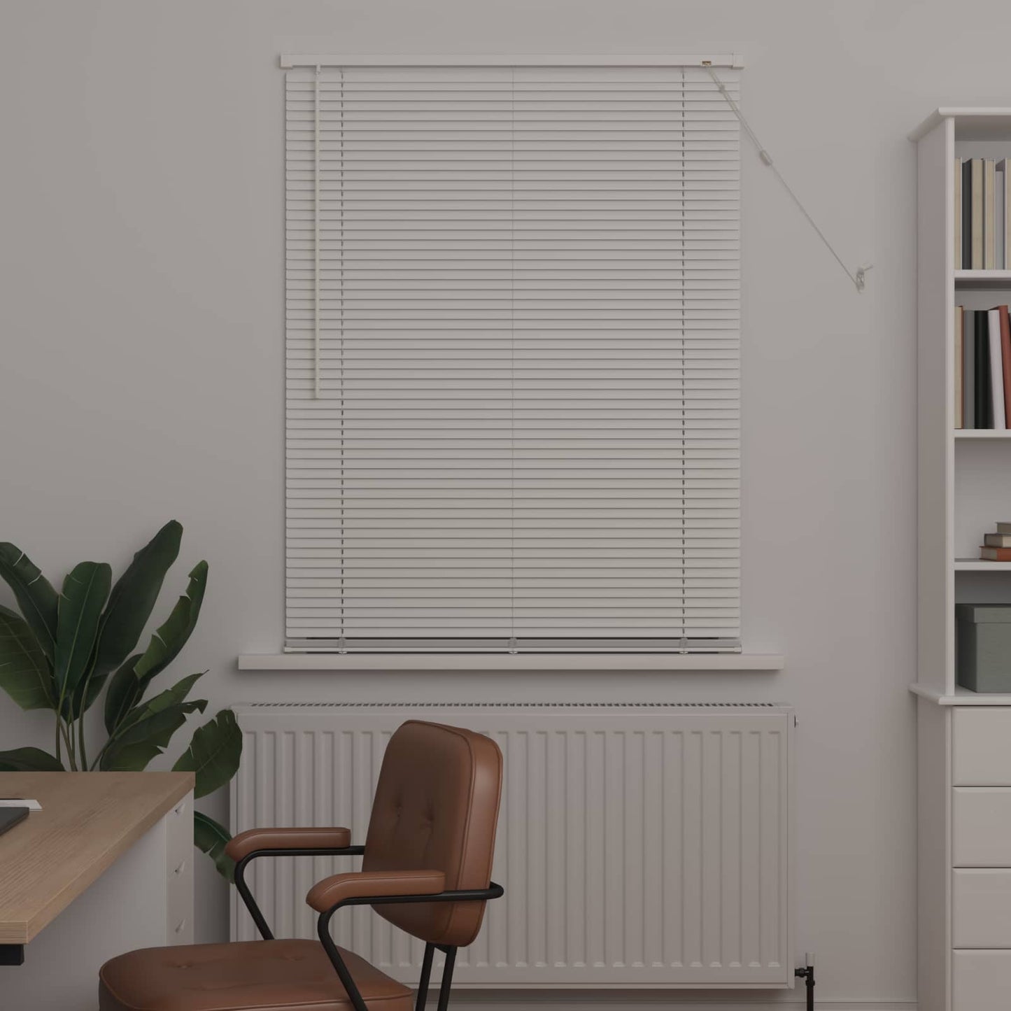 Venetian Blind White 150 x 90 cm PVC