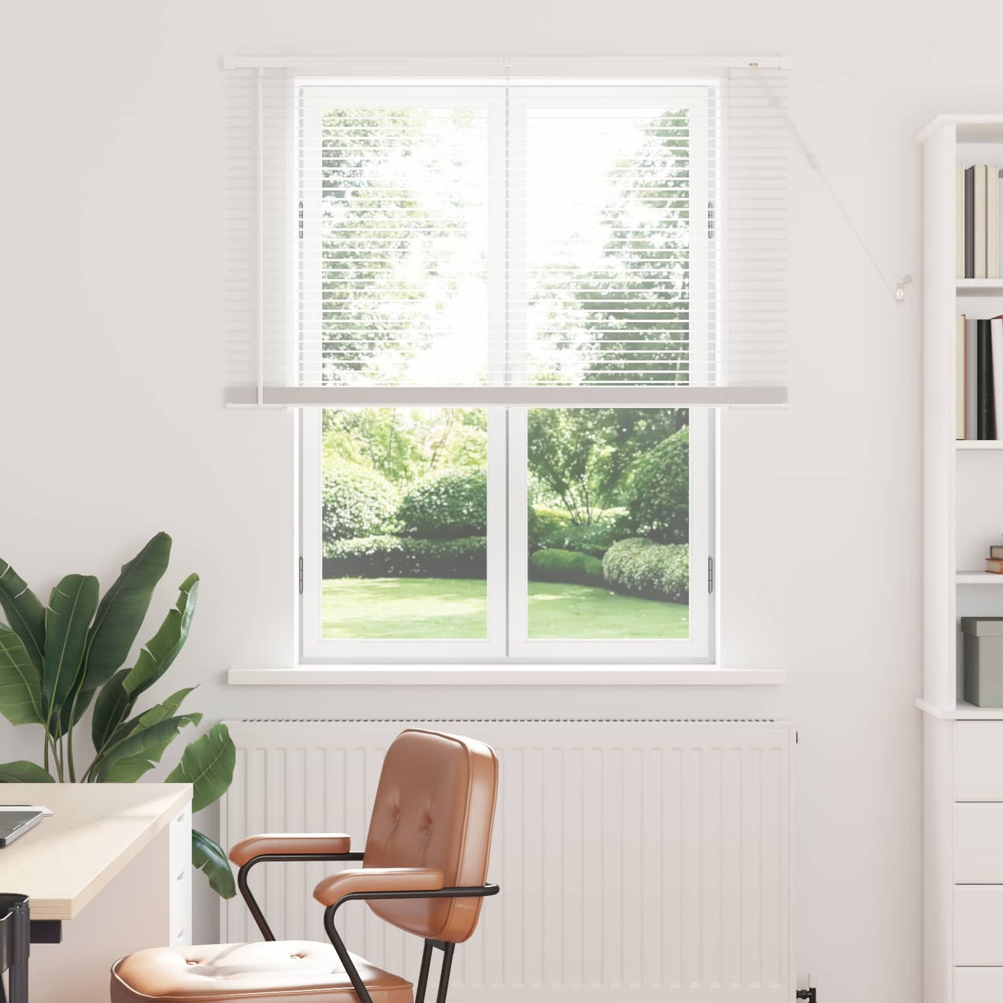 Venetian Blind White 150 x 110 cm 25 mm PVC