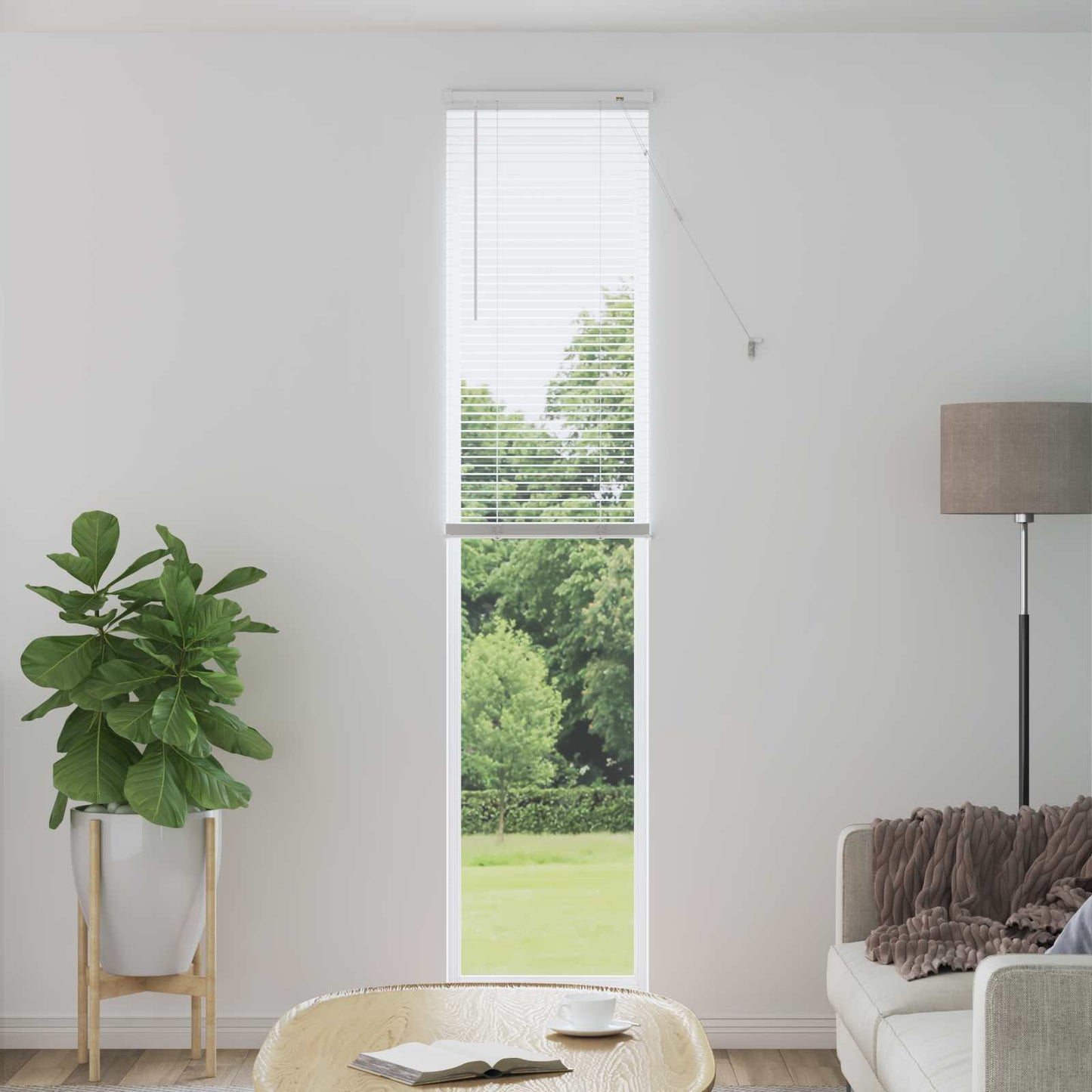 Venetian Blind White 213 x 60 cm 25 mm PVC