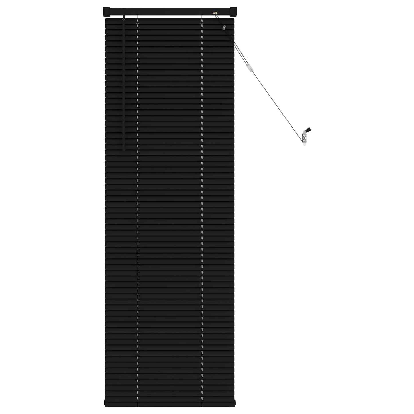Venetian Blind Black 150 x 50 cm 25 mm PVC
