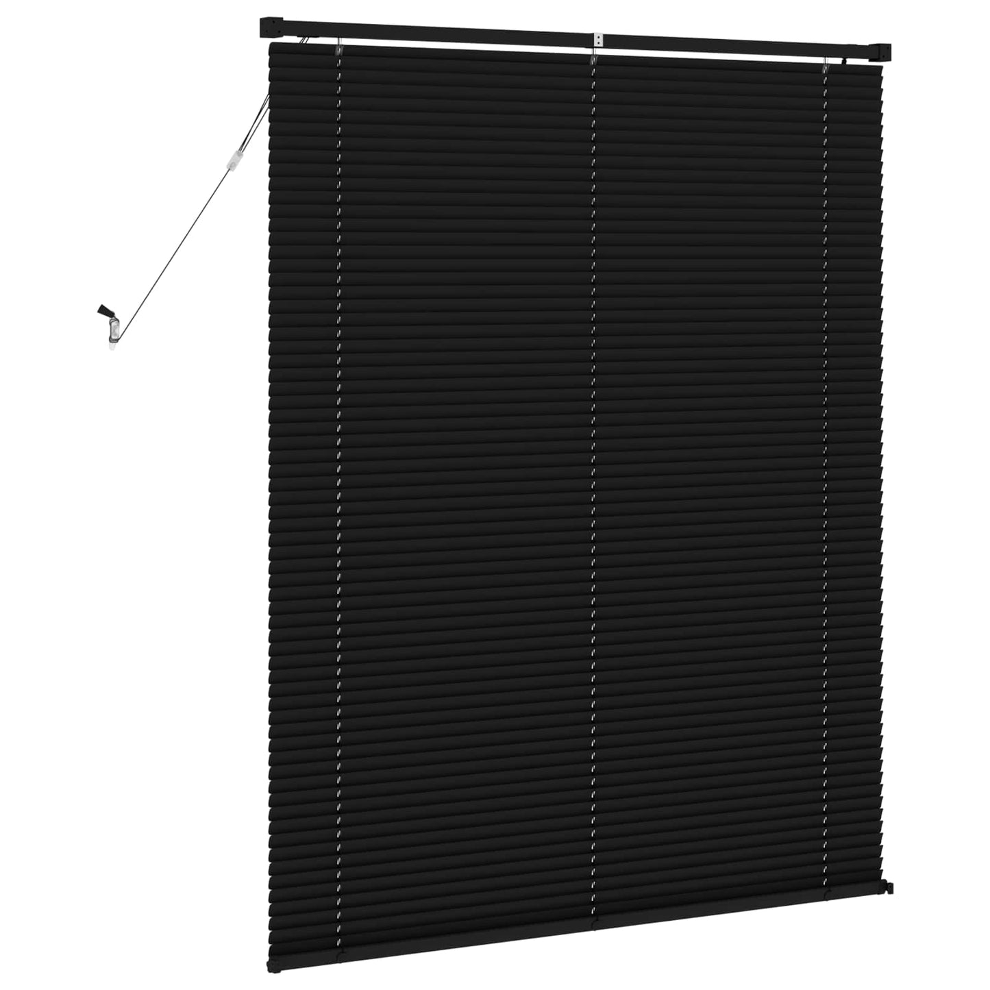 Venetian Blind Black 150 x 110 cm 25 mm PVC