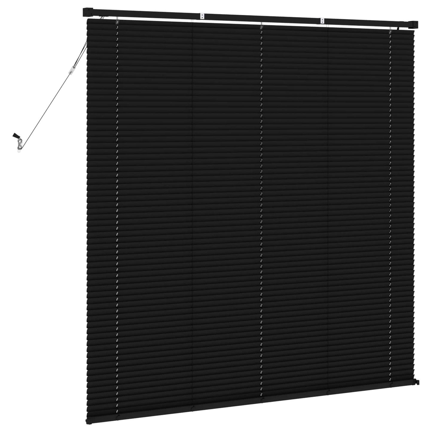 Venetian Blind Black 150 x 140 cm 25 mm PVC