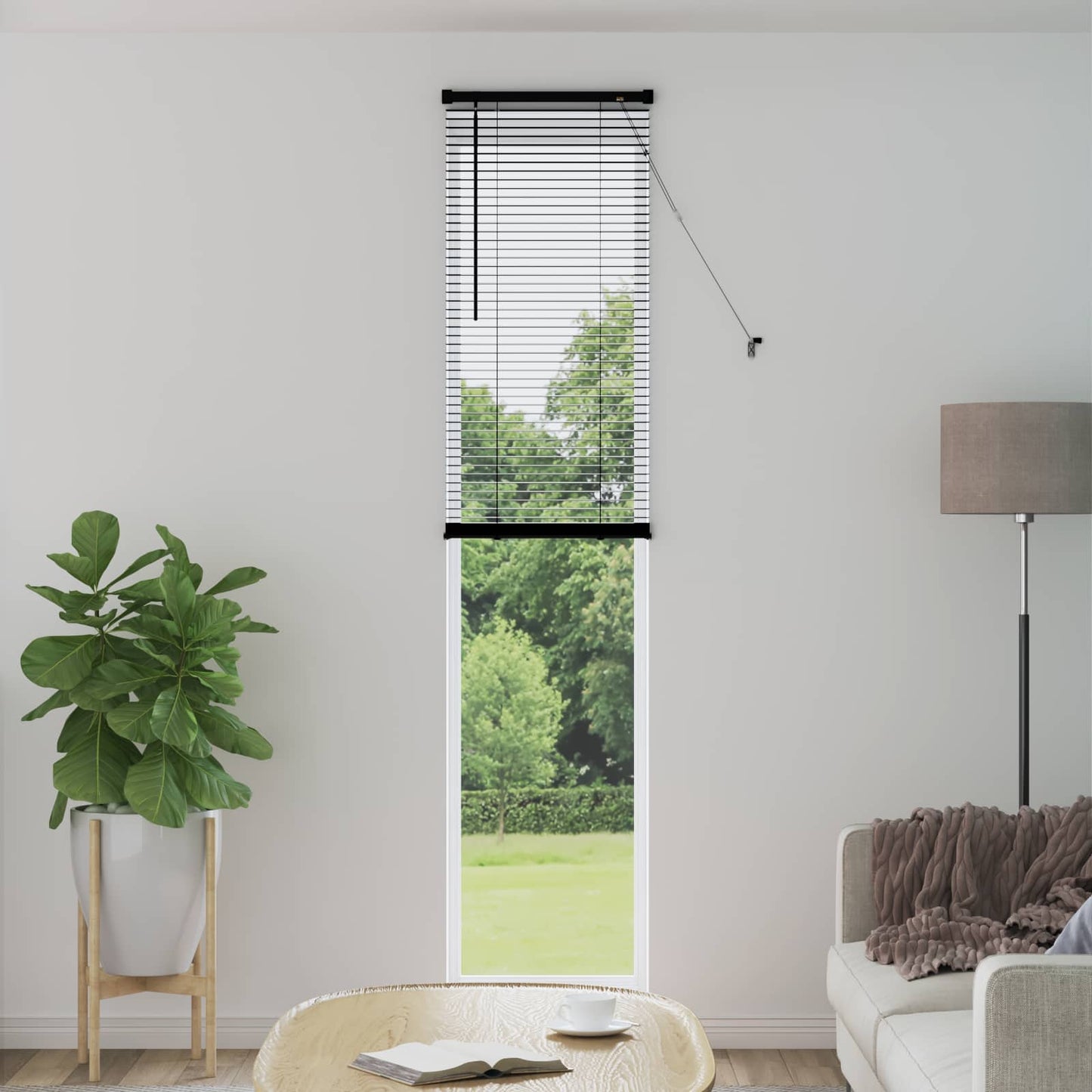 Venetian Blind Black 213 x 60 cm PVC