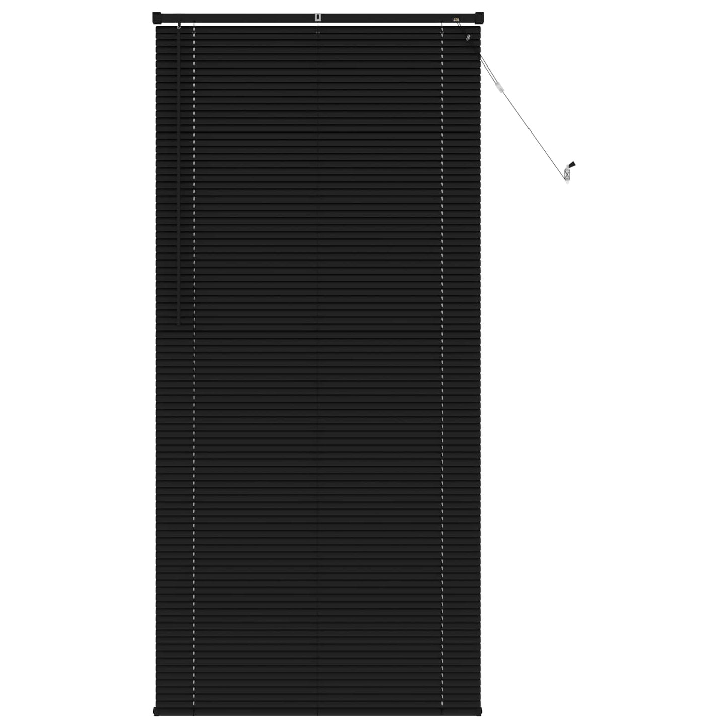 Venetian Blind Black 213 x 80 cm 25 mm PVC