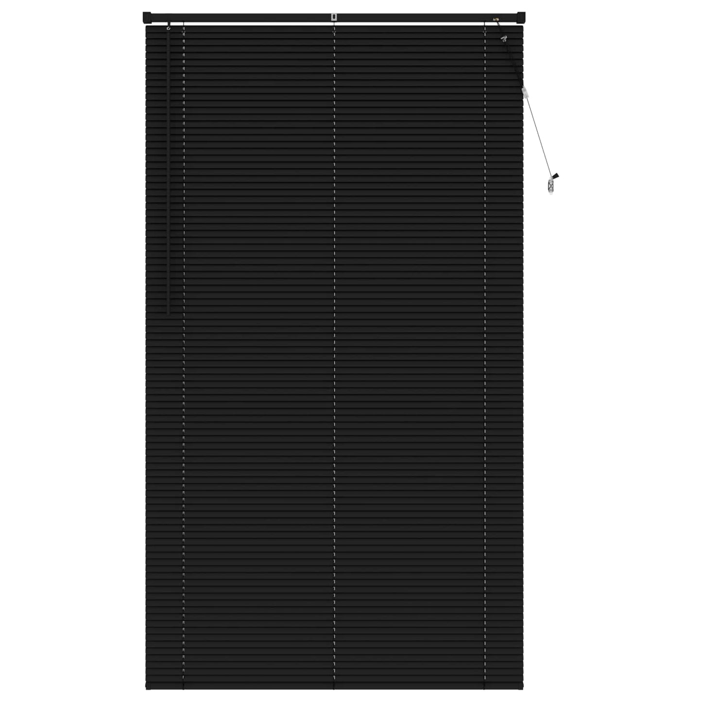 Venetian Blind Black 213 x 120 cm 25 mm PVC