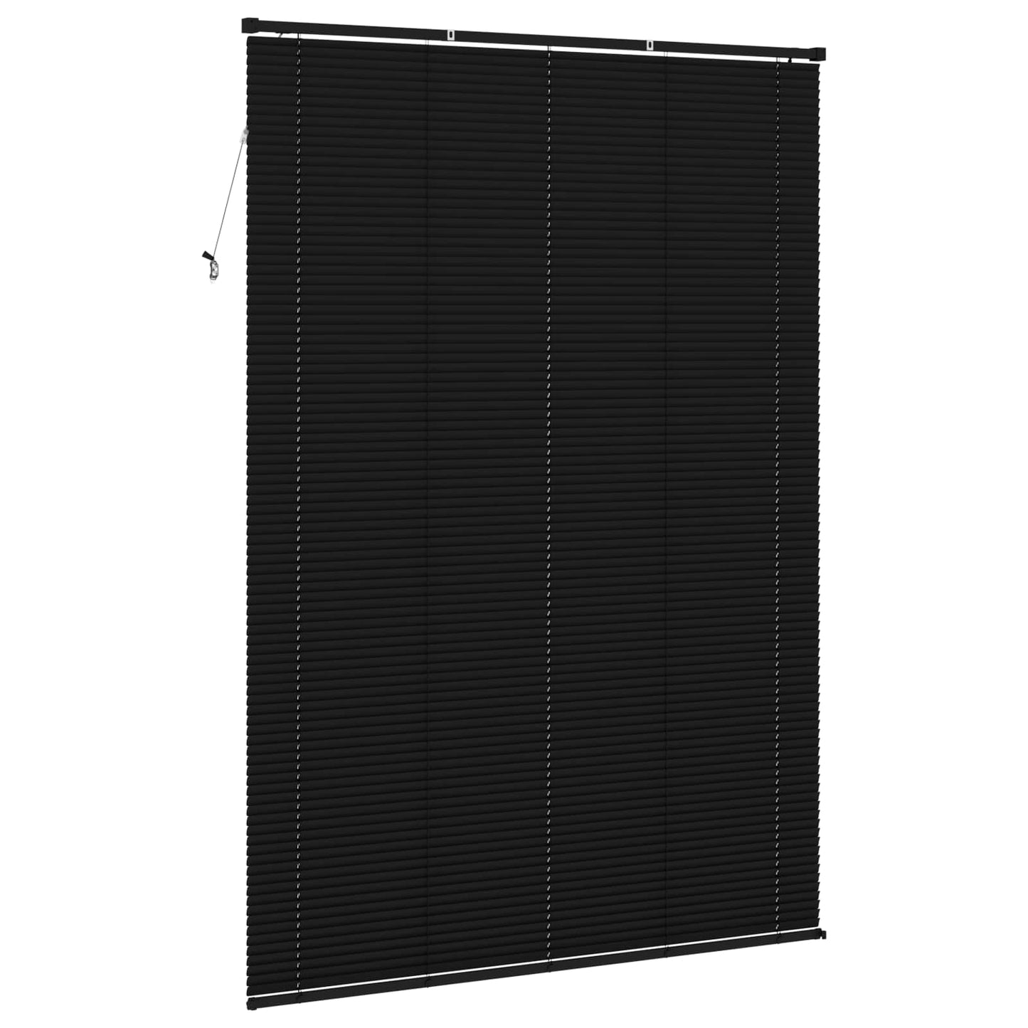Venetian Blind Black 213 x 140 cm 25 mm PVC