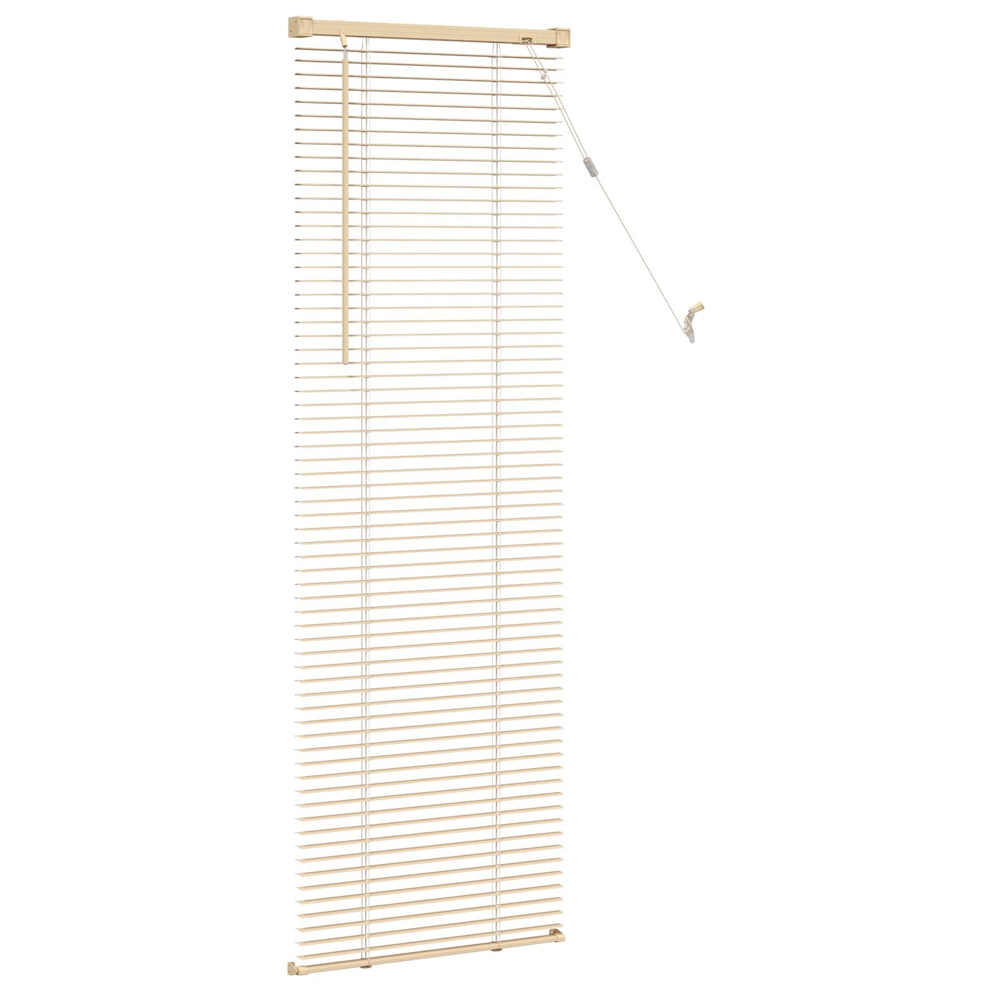 Venetian Blind Light Brown with Pattern 150 x 40 cm 25 mm PVC