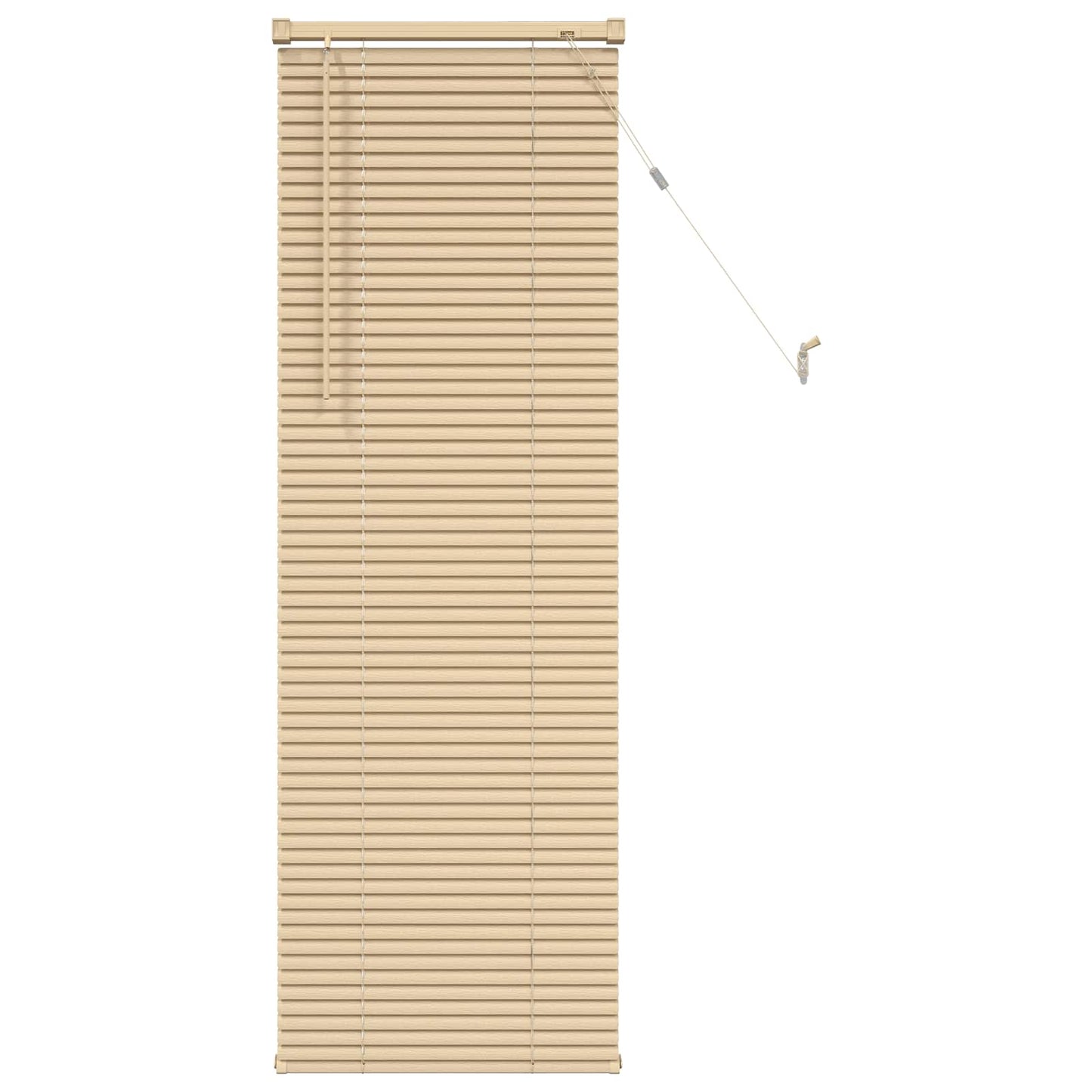 Venetian Blind Light Brown with Pattern 150 x 50 cm 25 mm PVC
