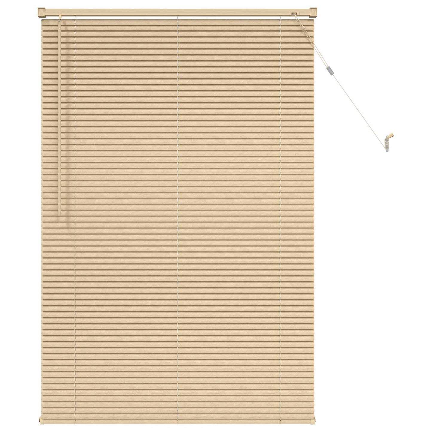 Venetian Blind Light Brown with Pattern 150 x 90 cm 25 mm PVC