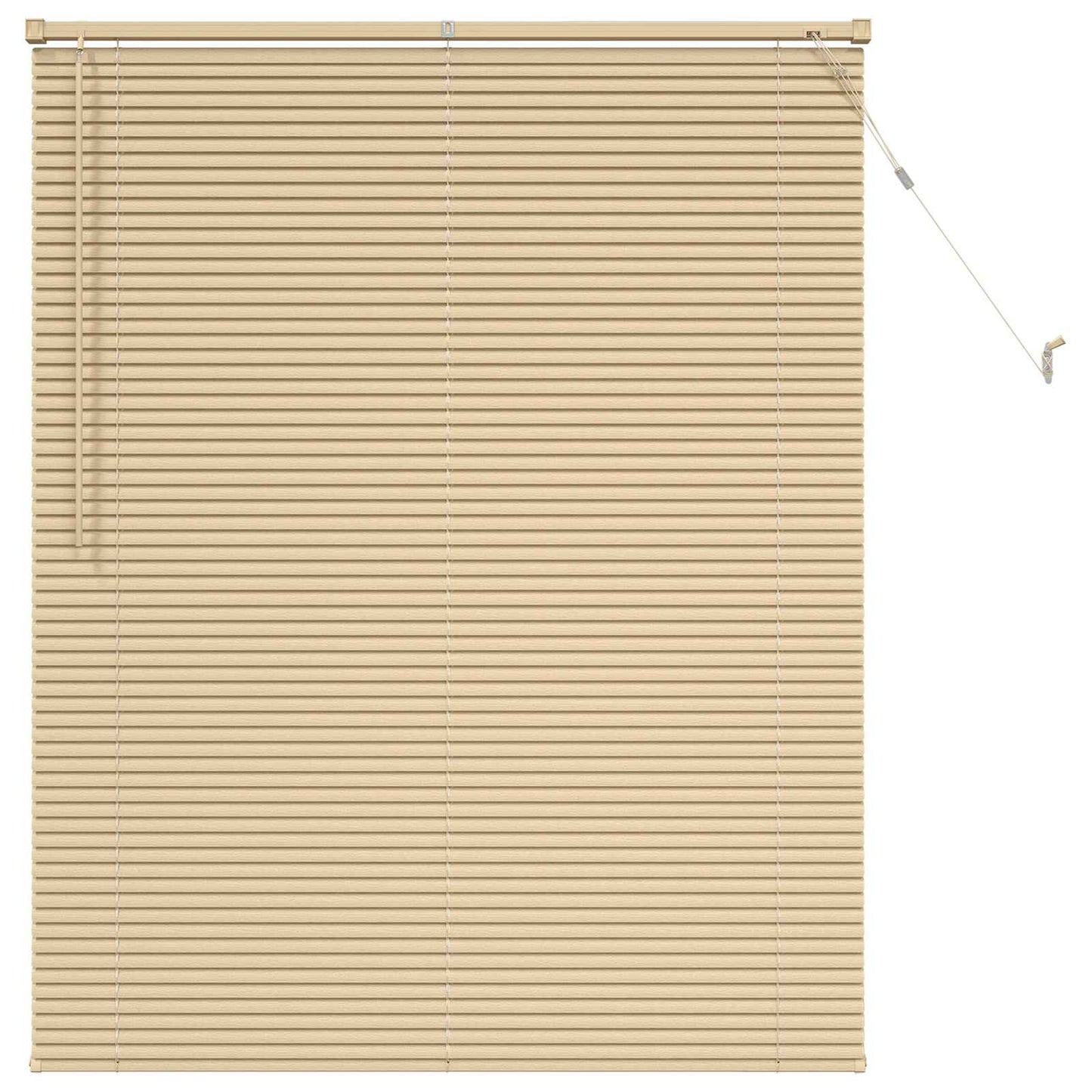 Venetian Blind Light Brown with Pattern 150 x 120 cm 25 mm PVC
