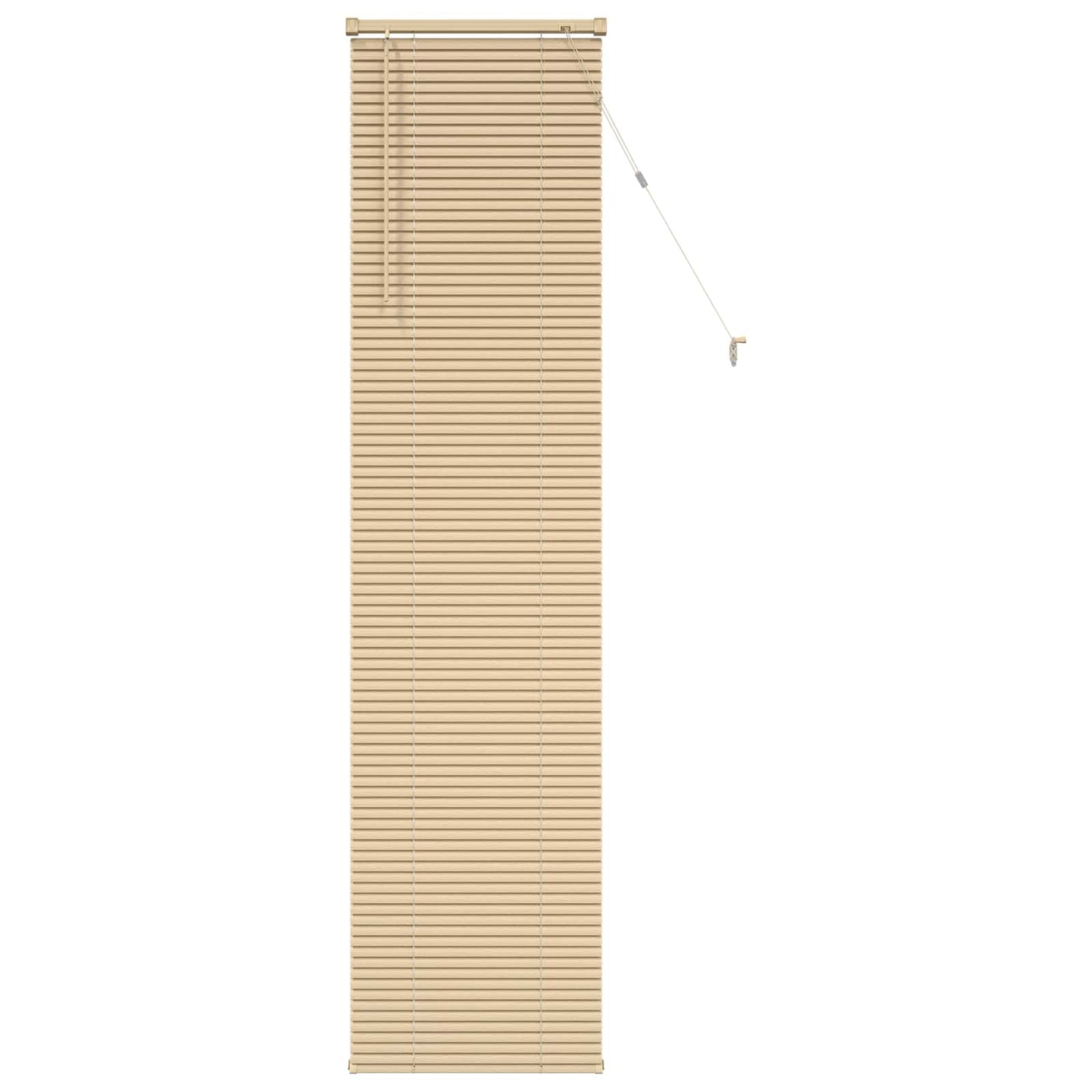 Venetian Blind Light Brown with Pattern 213 x 40 cm 25 mm PVC