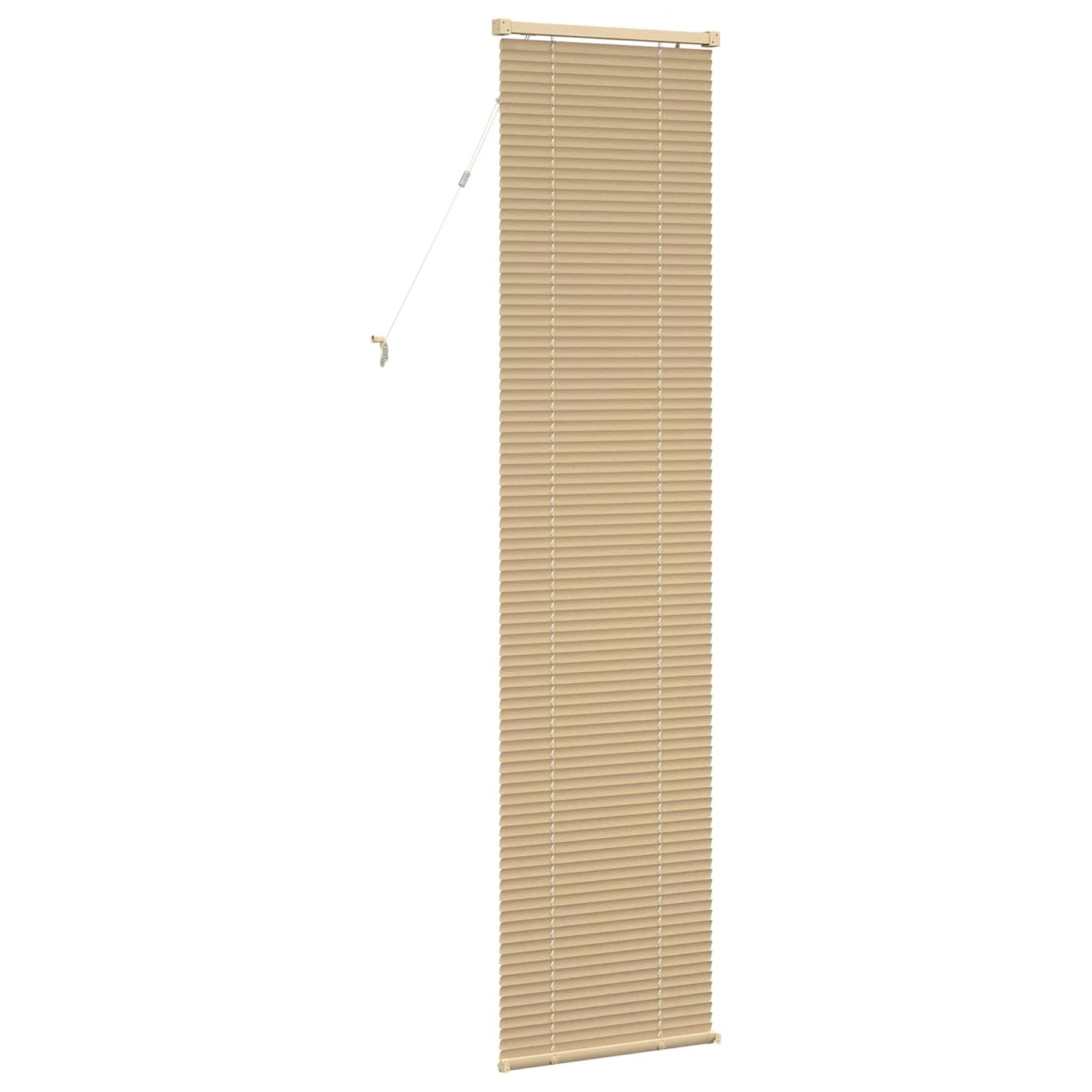 Venetian Blind Light Brown with Pattern 213 x 50 cm 25 mm PVC