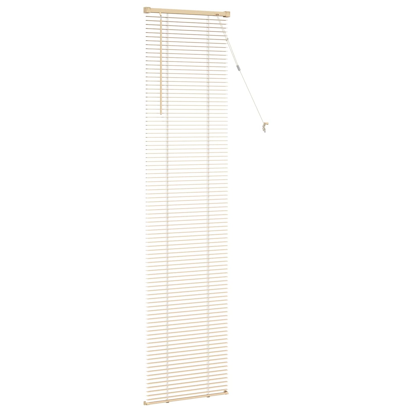 Venetian Blind Light Brown with Pattern 213 x 60 cm 25 mm PVC