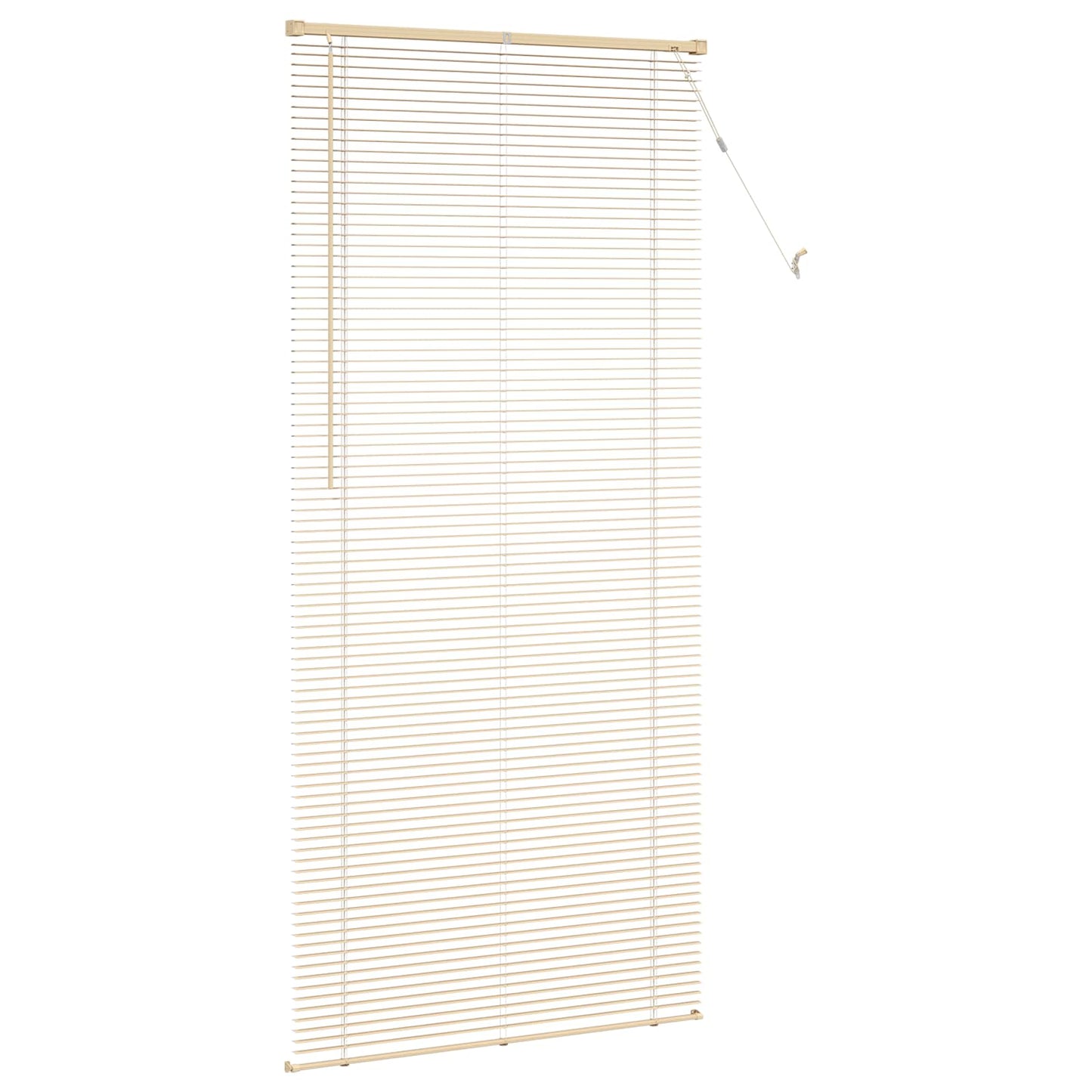 Venetian Blind Light Brown with Pattern 213 x 70 cm 25 mm PVC