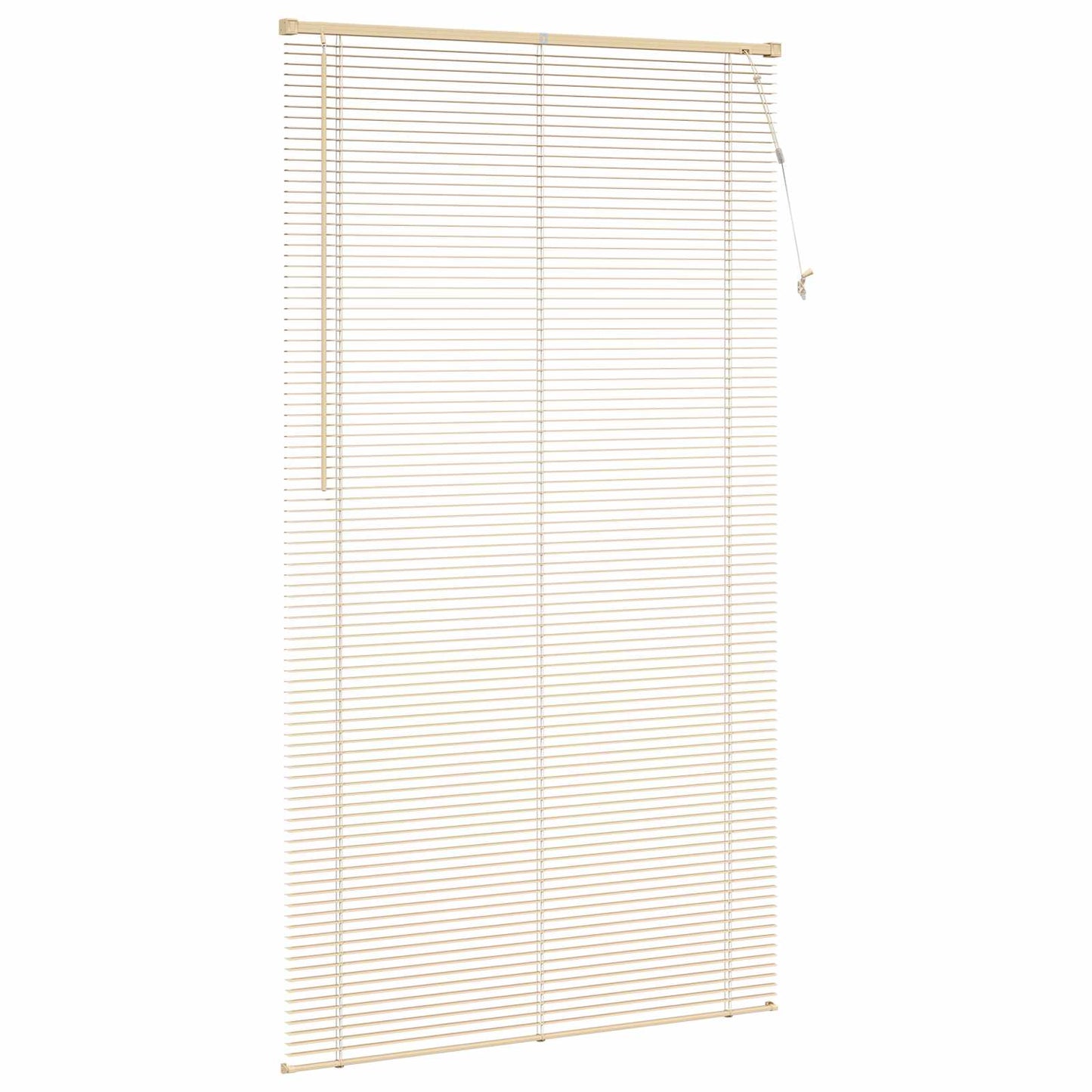 Venetian Blind Light Brown with Pattern 213 x 110 cm 25 mm PVC