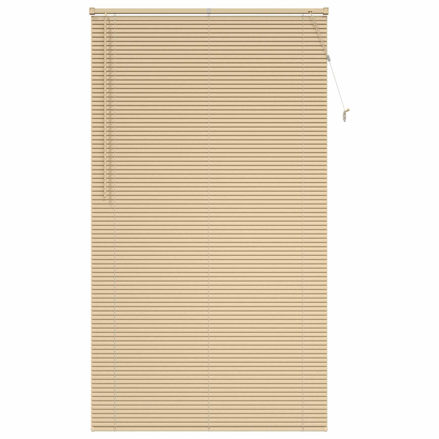 Venetian Blind Light Brown with Pattern 213 x 120 cm 25 mm PVC