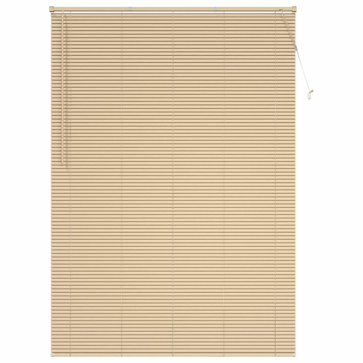 Venetian Blind Light Brown with Pattern 213 x 130 cm 25 mm PVC