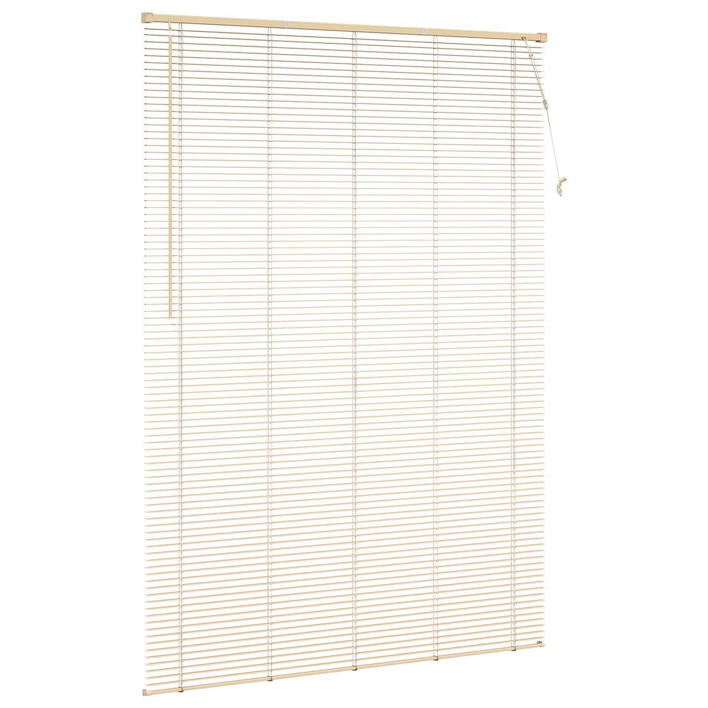 Venetian Blind Light Brown with Pattern 213 x 140 cm 25 mm PVC