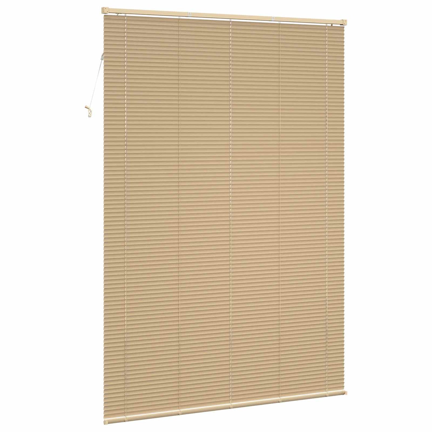 Venetian Blind Light Brown with Pattern 213 x 140 cm 25 mm PVC