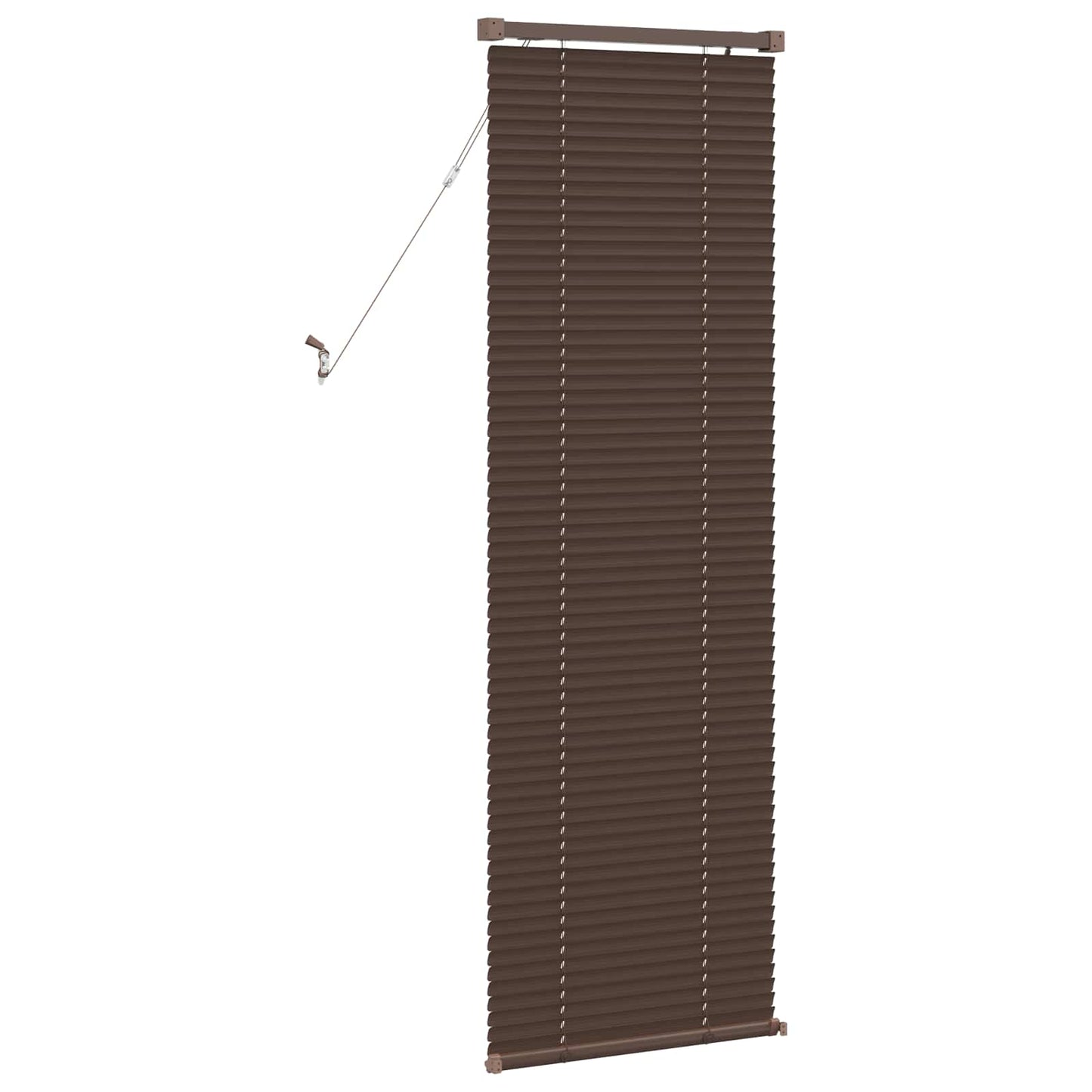 Venetian Blind Dark Brown with Pattern 150 x 50 cm PVC