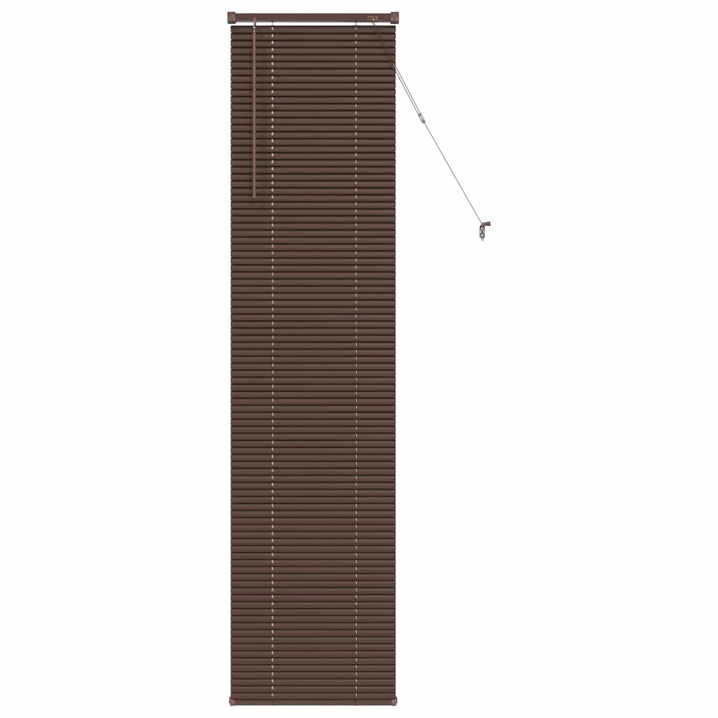 Venetian Blind Dark Brown with Pattern 213 x 40 cm 25 mm PVC