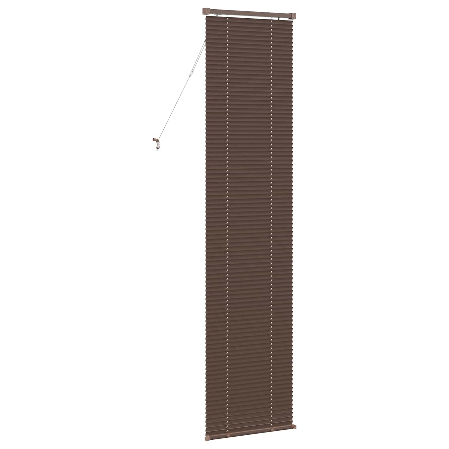 Venetian Blind Dark Brown with Pattern 213 x 60 cm 25 mm PVC
