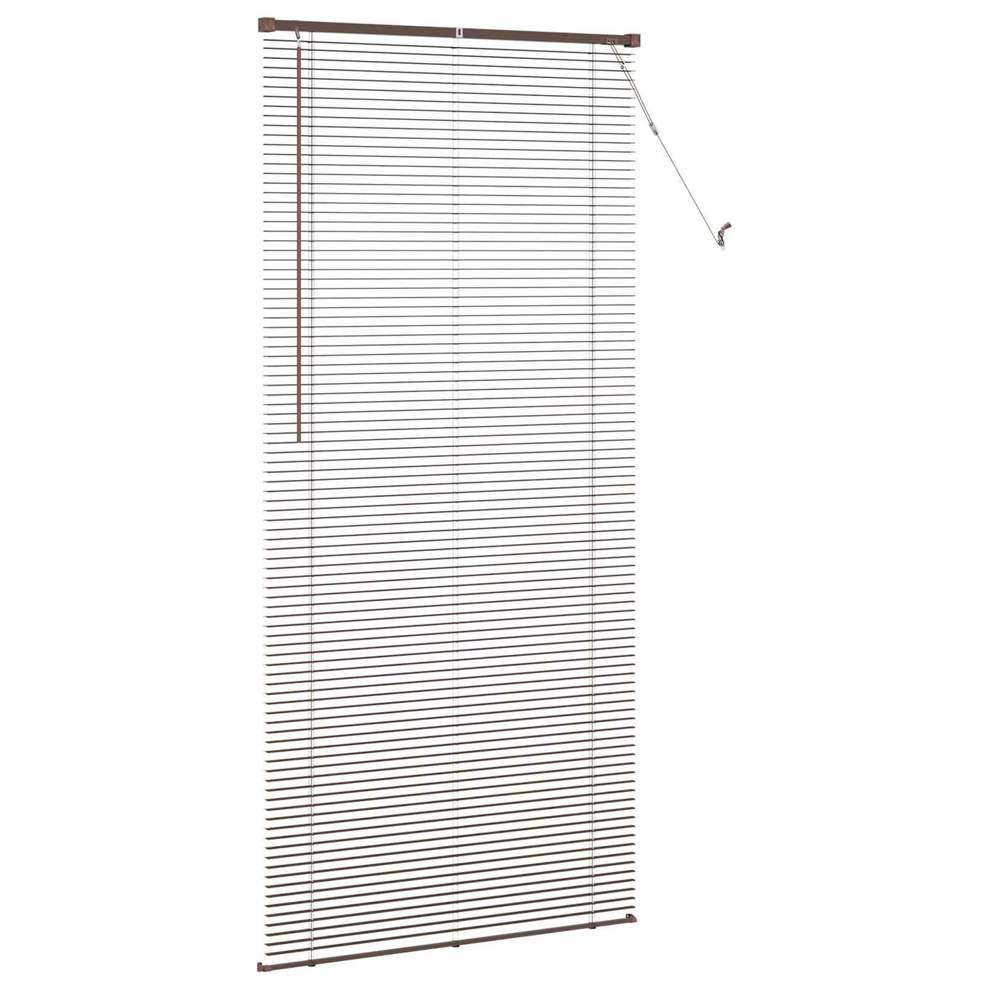 Venetian Blind Dark Brown with Pattern 213 x 100 cm PVC