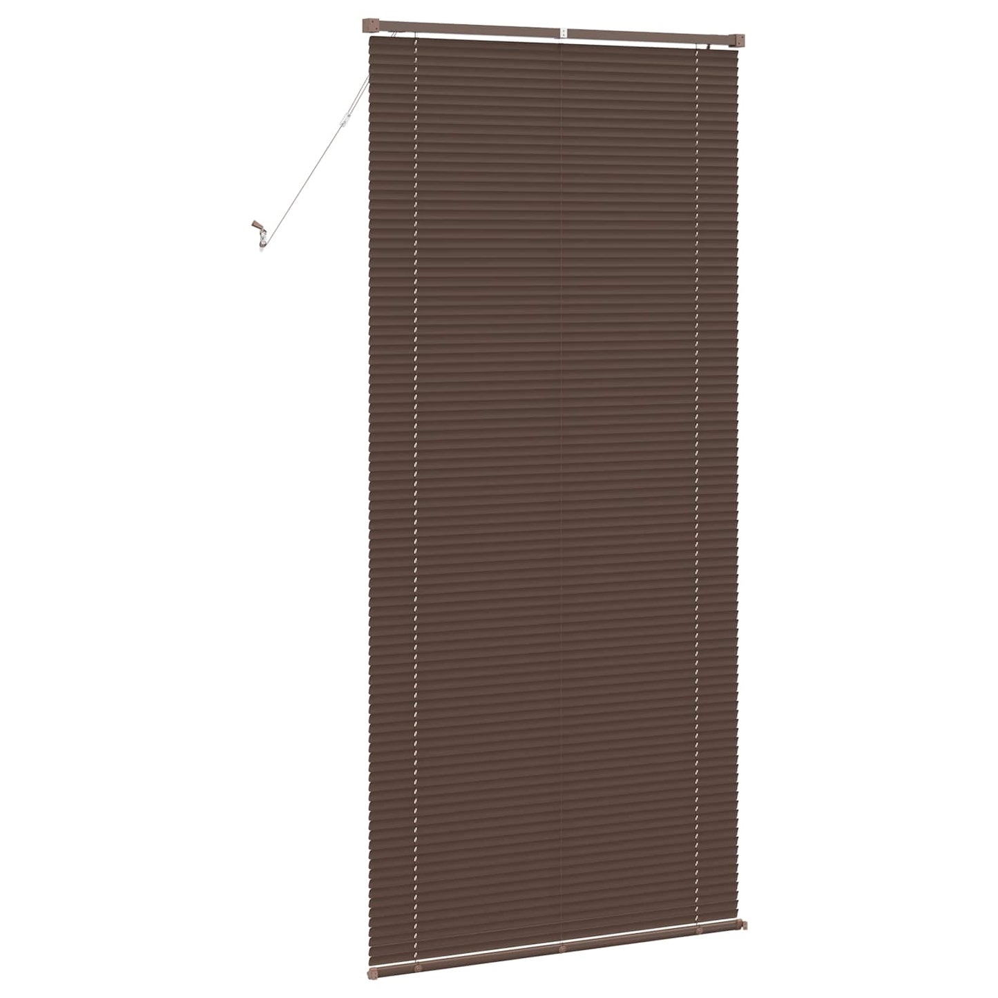 Venetian Blind Dark Brown with Pattern 213 x 100 cm PVC