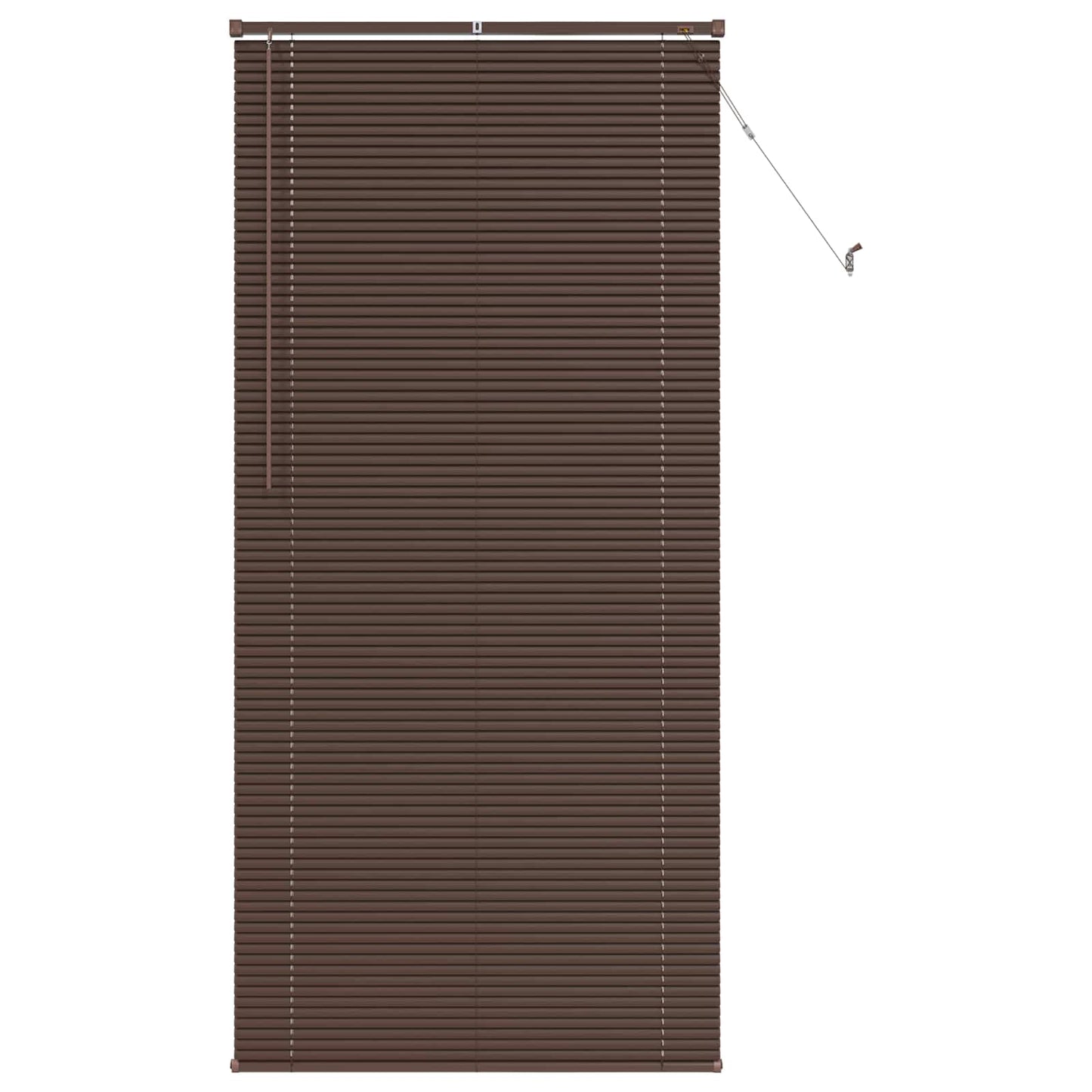 Venetian Blind Dark Brown with Pattern 213 x 100 cm PVC